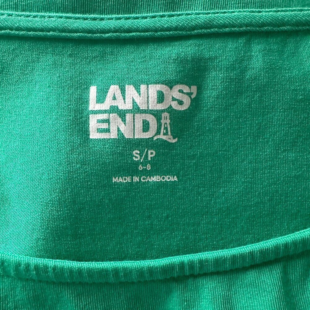 NWOT Lands' End Sleeveless Side Knot Maxi Dress in Clover - Size S - Picture 6 of 9